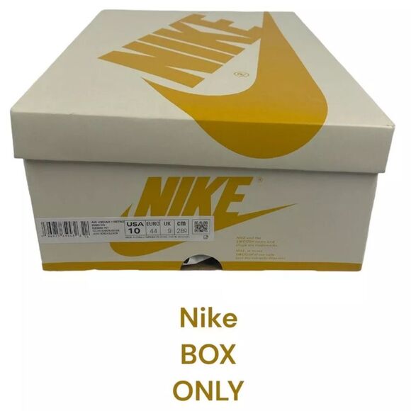 BOX ONLY Air Jordan RETRO 1 HIGH OG 'YELLOW OCHRE' BOX ONLY BOX ONLY - Picture 1 of 4